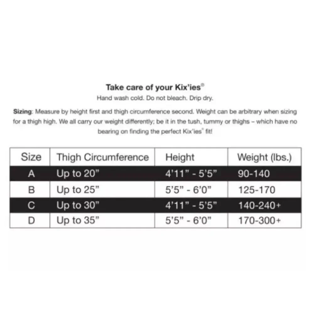 🦋B2G2🦋KIX'IES KAYLEE Deep Grey Shimmer Thigh-High Tights